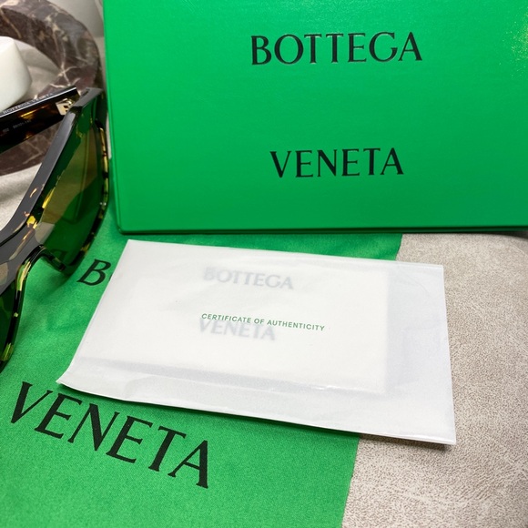 BOTTEGA VENETA 55mm Cat Eye Sunglasses Havana Frame Brown Lens | New in Case - Picture 10 of 11